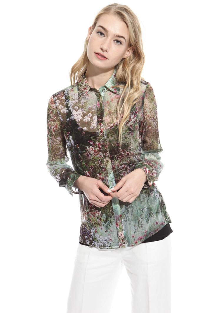Silk georgette shirt Intrend Silk georgette shirt Intrend