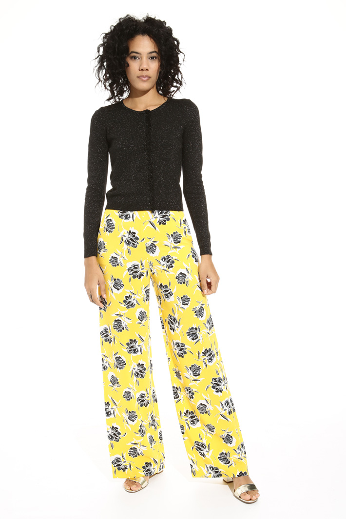 Cardigan lurex con frangia Intrend Cardigan lurex con frangia Intrend