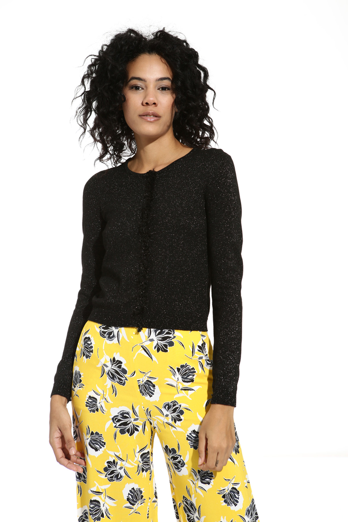 Cardigan lurex con frangia Intrend Cardigan lurex con frangia Intrend