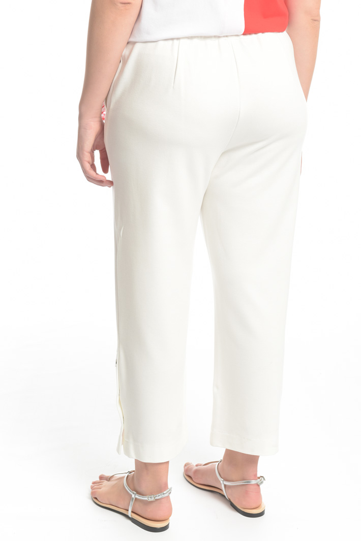Pantalone cropped in jersey Intrend Pantalone cropped in jersey Intrend