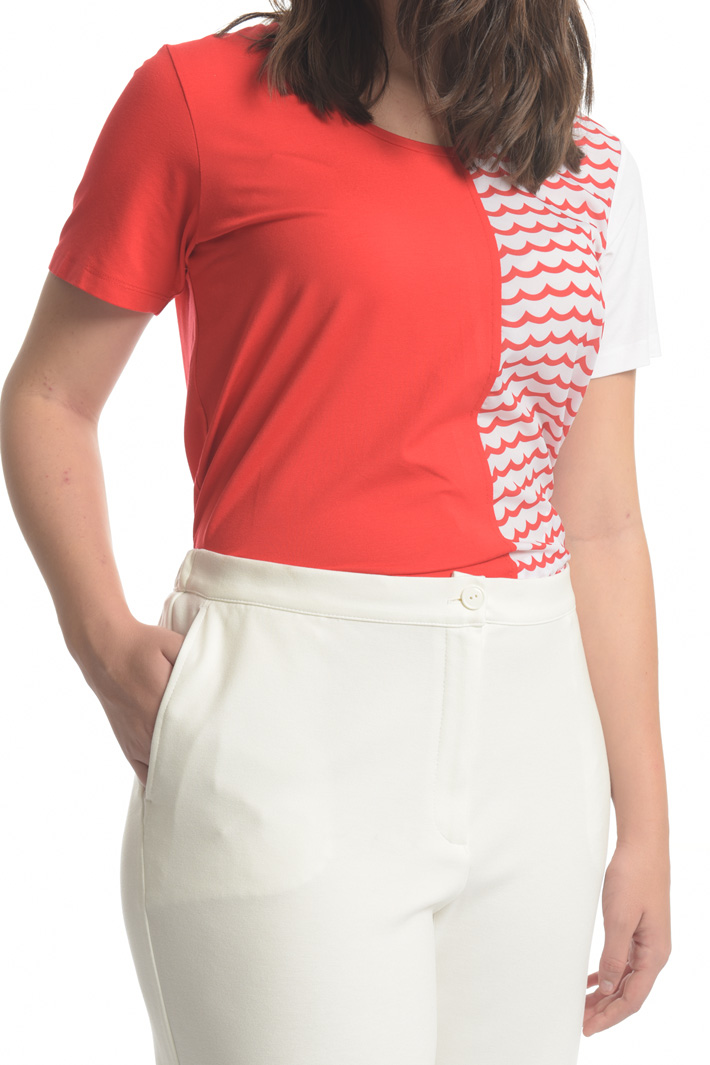 Pantalone cropped in jersey Intrend Pantalone cropped in jersey Intrend