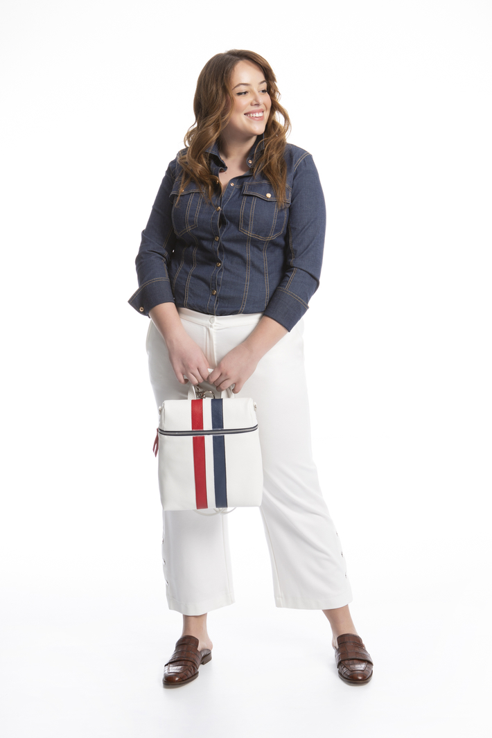 Pantalone cropped in jersey Intrend Pantalone cropped in jersey Intrend