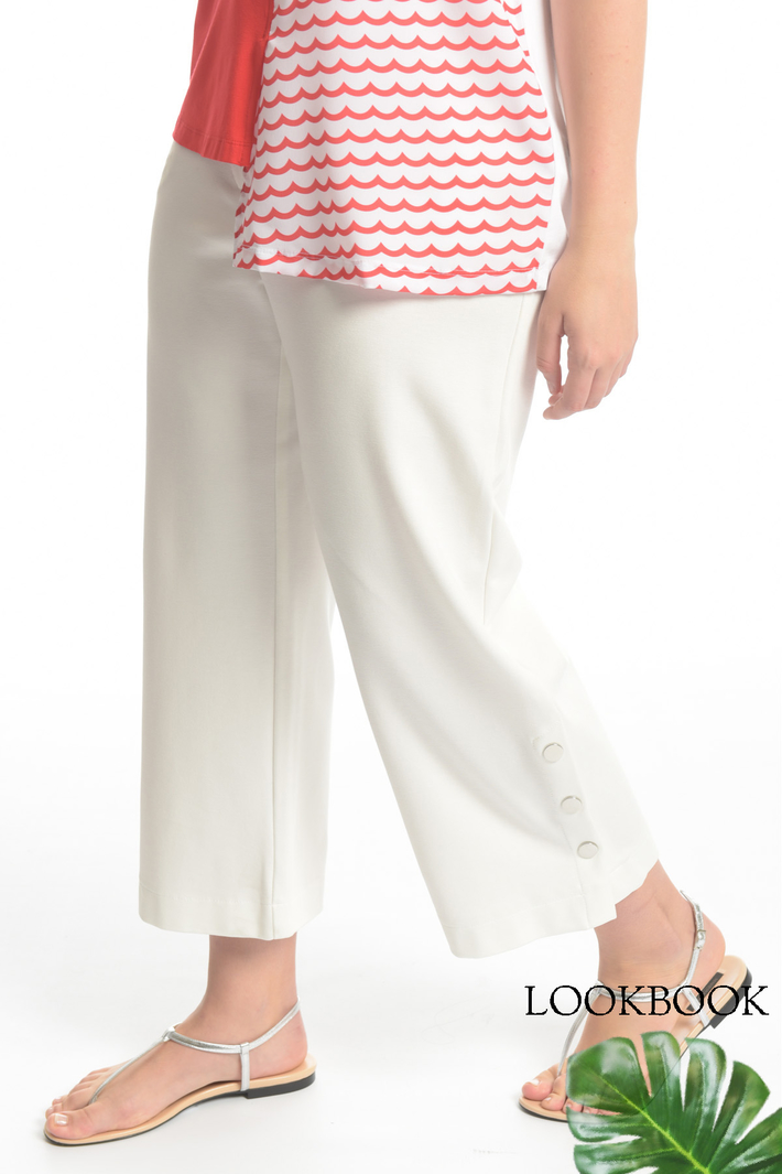 Pantalone cropped in jersey Intrend Pantalone cropped in jersey Intrend