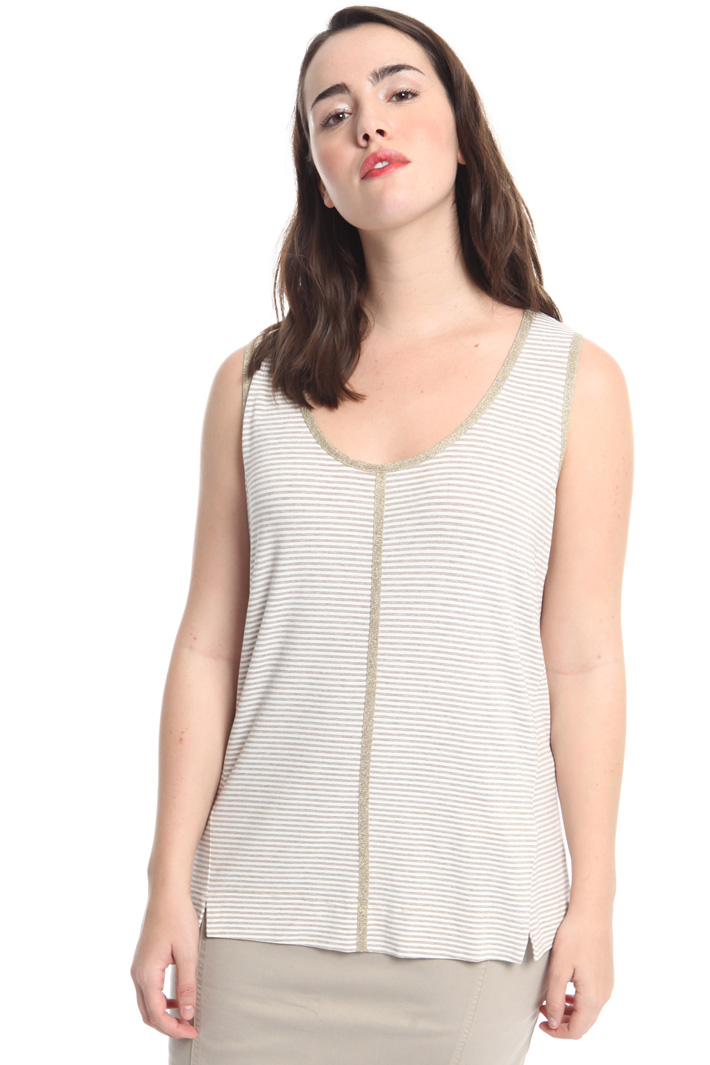 Canotta in jersey lurex Intrend Canotta in jersey lurex Intrend