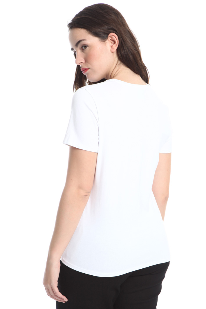 T-shirt con perline ricamate Intrend T-shirt con perline ricamate Intrend