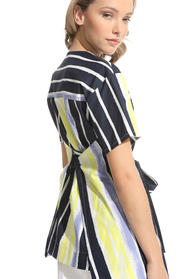 Camicia in cotone con cintura Intrend Camicia in cotone con cintura Intrend