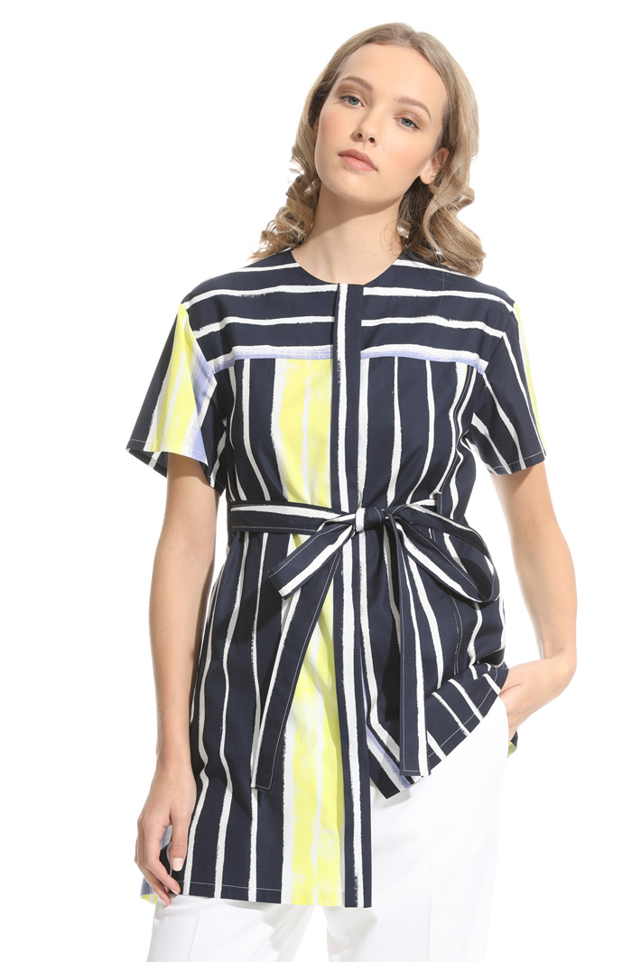 Camicia in cotone con cintura Intrend Camicia in cotone con cintura Intrend