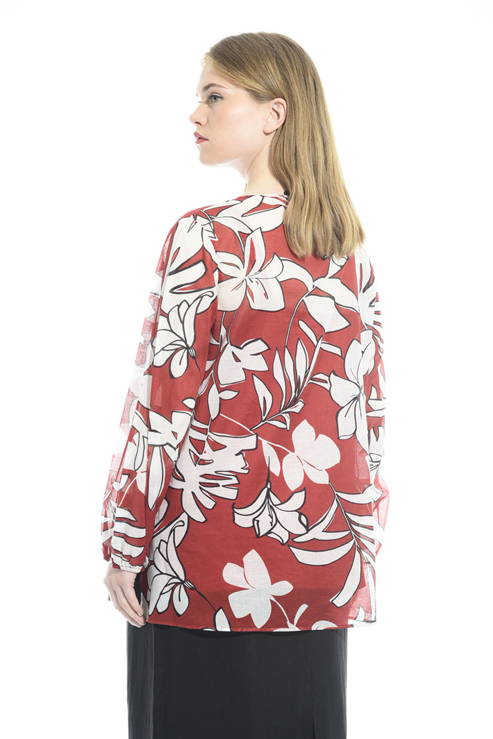 Camicia in mussola stampata Intrend Camicia in mussola stampata Intrend