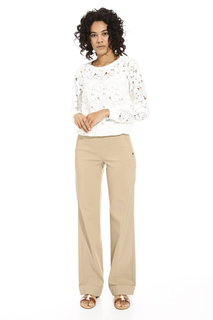 Turn-up cuff trousers Intrend Turn-up cuff trousers Intrend