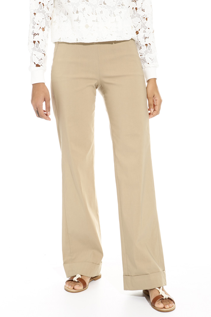 Turn-up cuff trousers Intrend Turn-up cuff trousers Intrend