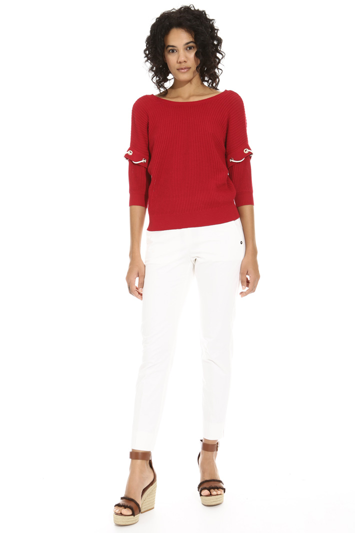 Satin cotton trousers Intrend Satin cotton trousers Intrend