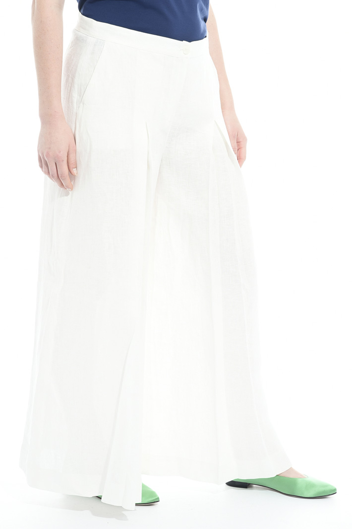 Pantalone in lino con pieghe Intrend Pantalone in lino con pieghe Intrend