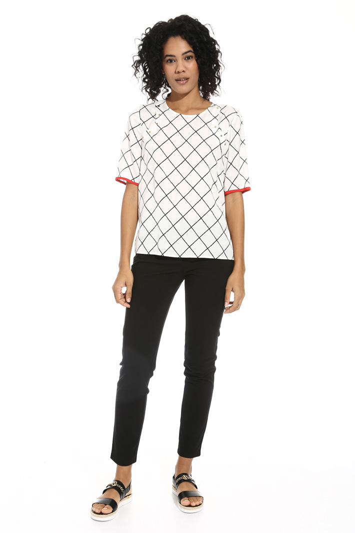 Top in twill di viscosa Intrend Top in twill di viscosa Intrend