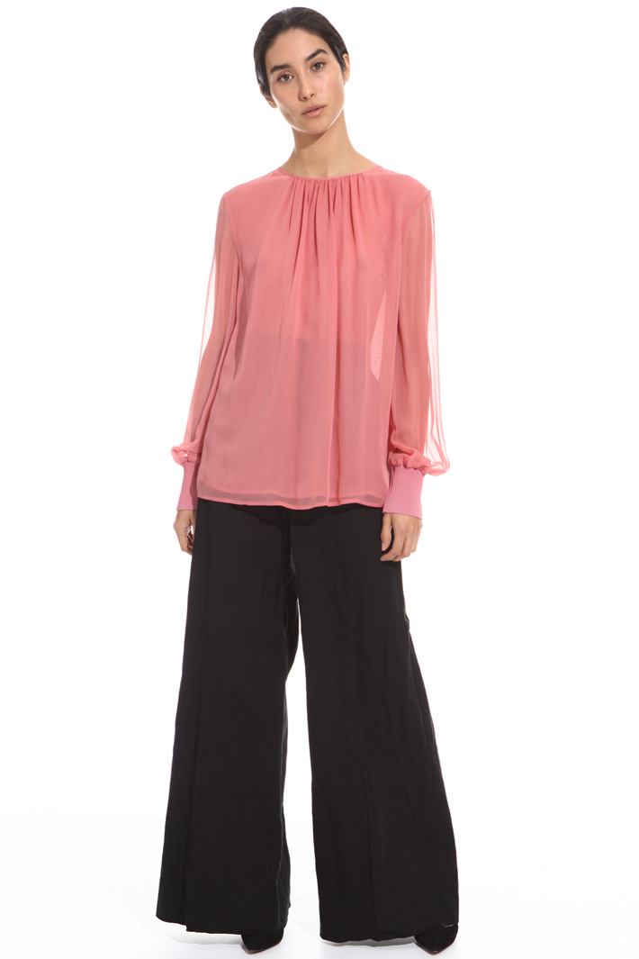 Blusa in gerogette di seta Intrend Blusa in gerogette di seta Intrend