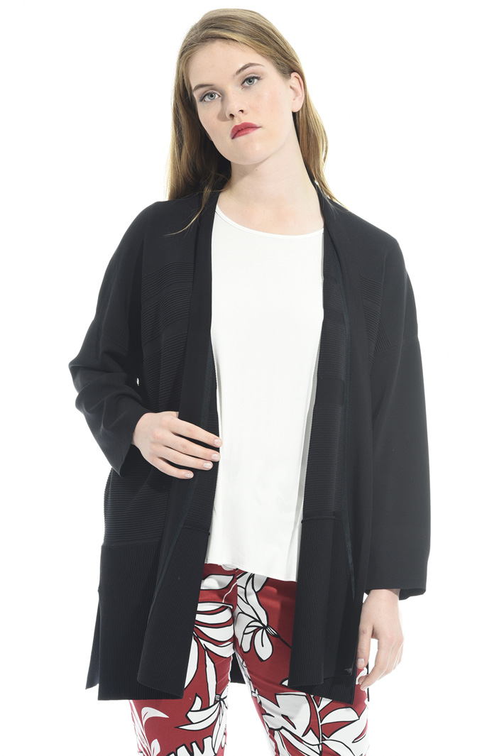 Cardigan con dettagli costine Intrend Cardigan con dettagli costine Intrend