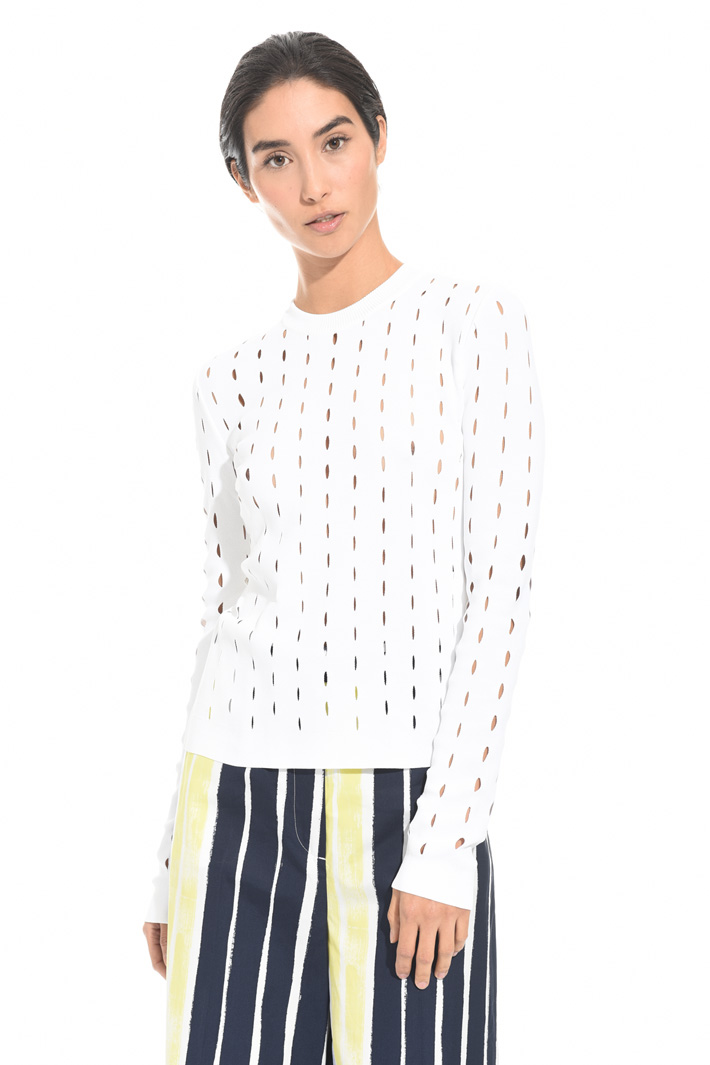 Maglia traforata in viscosa Intrend Maglia traforata in viscosa Intrend