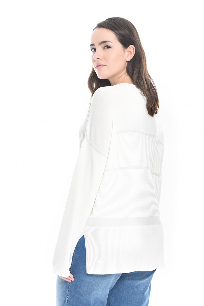 Maglia con inserti a costine Intrend Maglia con inserti a costine Intrend