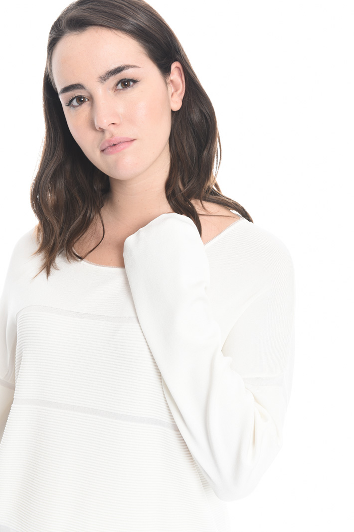 Maglia con inserti a costine Intrend Maglia con inserti a costine Intrend