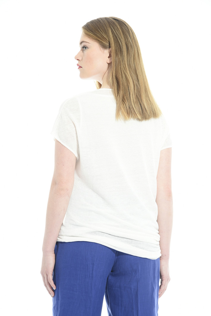 Maglia asimmetrica in lino Intrend Maglia asimmetrica in lino Intrend