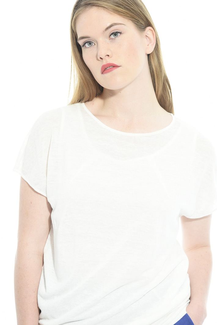 Maglia asimmetrica in lino Intrend Maglia asimmetrica in lino Intrend