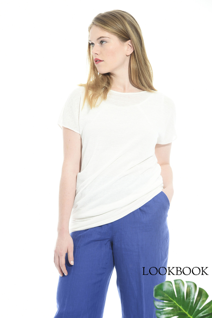 Maglia asimmetrica in lino Intrend Maglia asimmetrica in lino Intrend