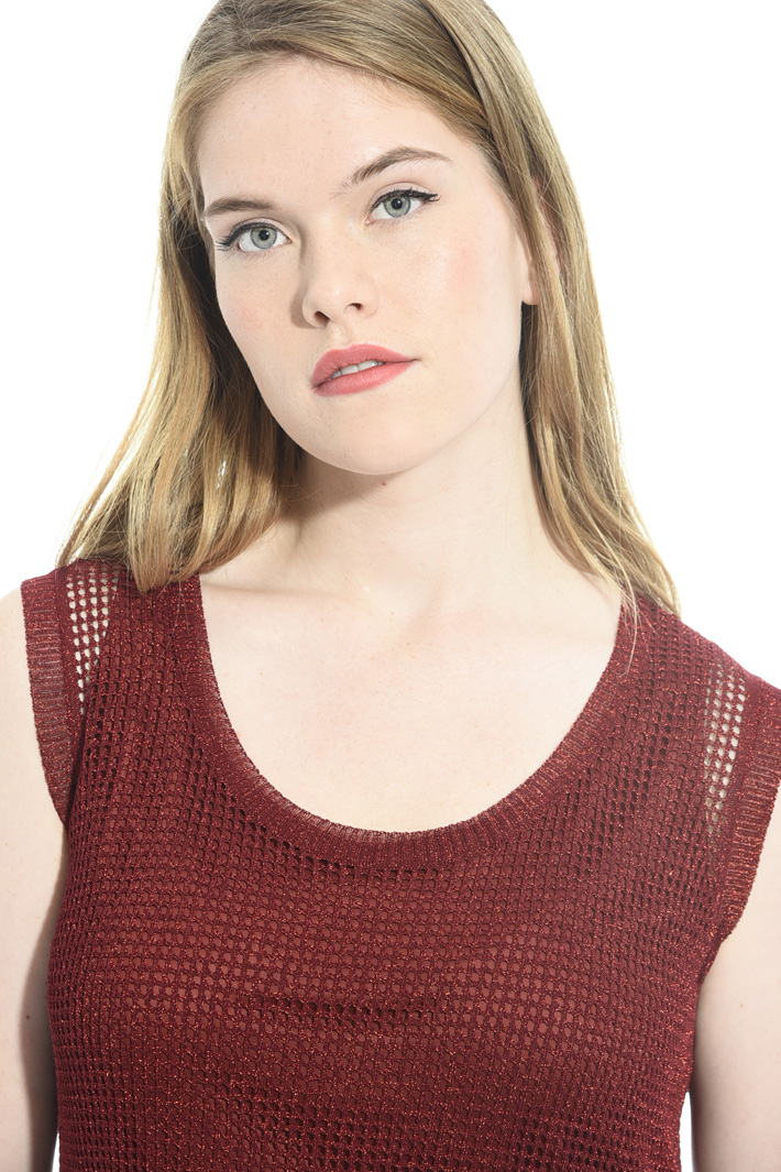 Knitted lamé top Intrend Knitted lamé top Intrend