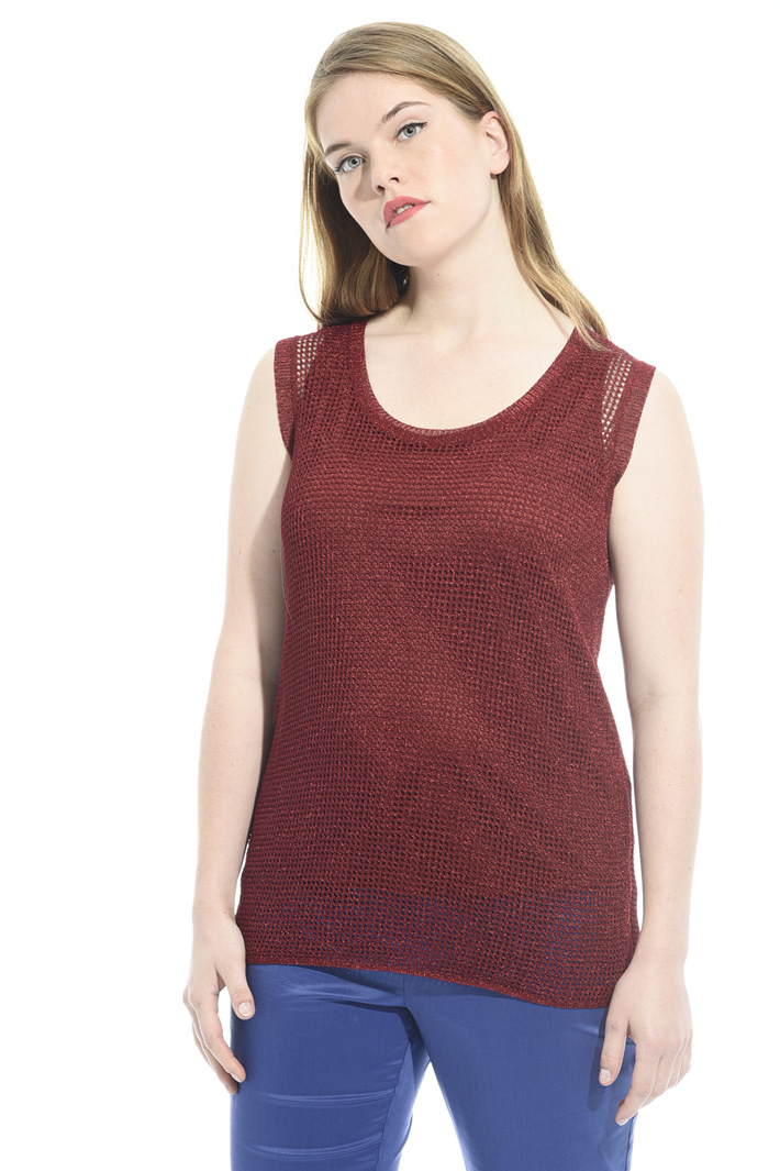 Knitted lamé top Intrend Knitted lamé top Intrend