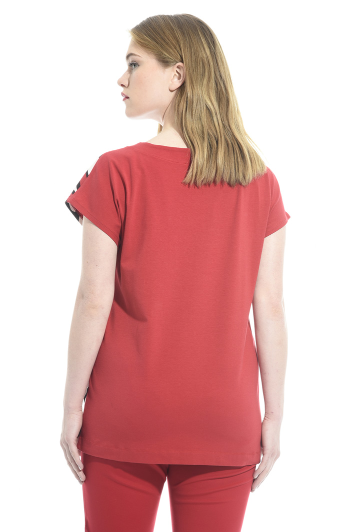 T-shirt con stampa e ricamo Intrend T-shirt con stampa e ricamo Intrend