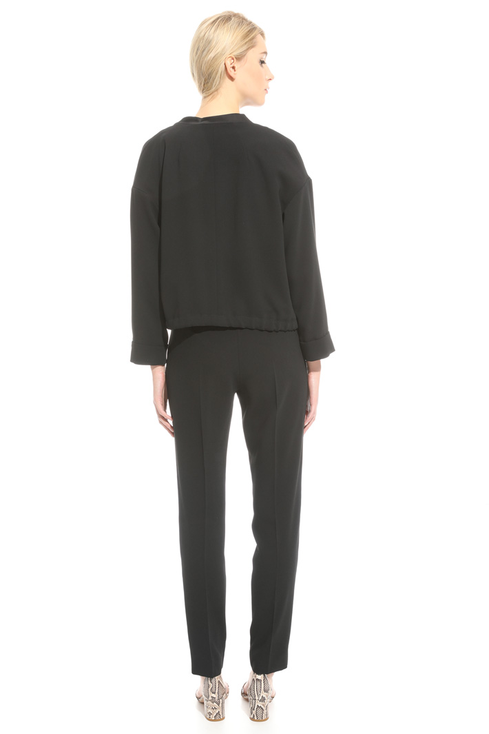 Bomber in crepe enver satin Intrend Bomber in crepe enver satin Intrend