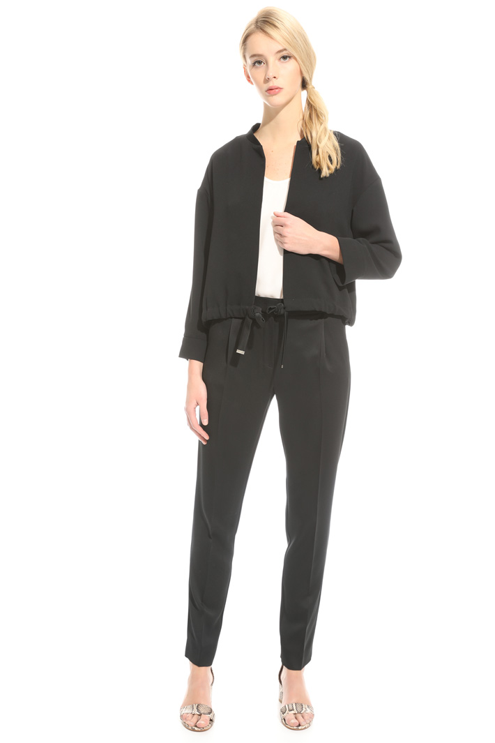 Bomber in crepe enver satin Intrend Bomber in crepe enver satin Intrend