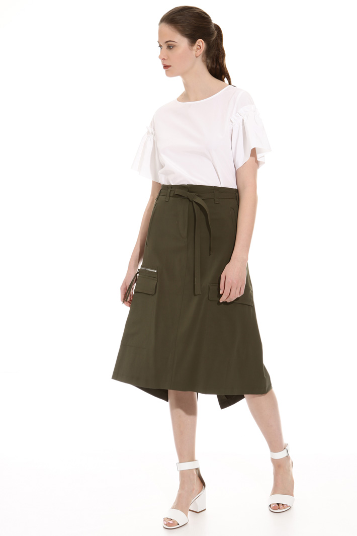 Technical gabardine skirt Intrend Technical gabardine skirt Intrend