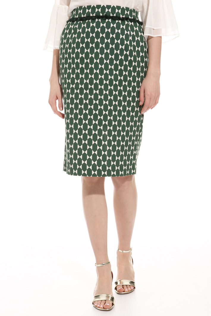 Printed pencil skirt Intrend Printed pencil skirt Intrend
