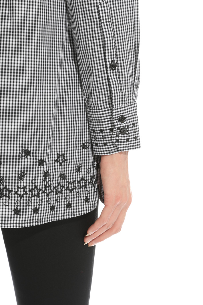 Camicia in popeline tinto filo Intrend Camicia in popeline tinto filo Intrend