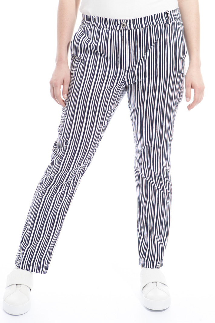 Pantalone in raso di cotone Intrend Pantalone in raso di cotone Intrend