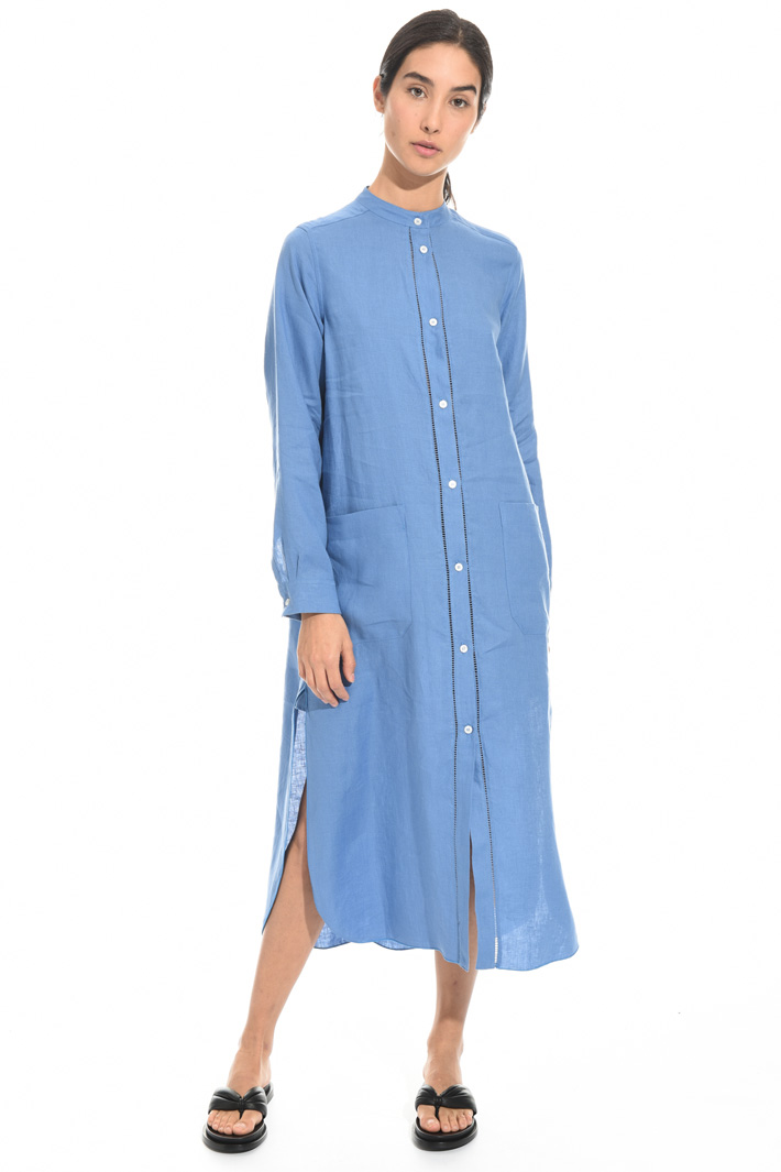 Linen chemisier dress Intrend Linen chemisier dress Intrend