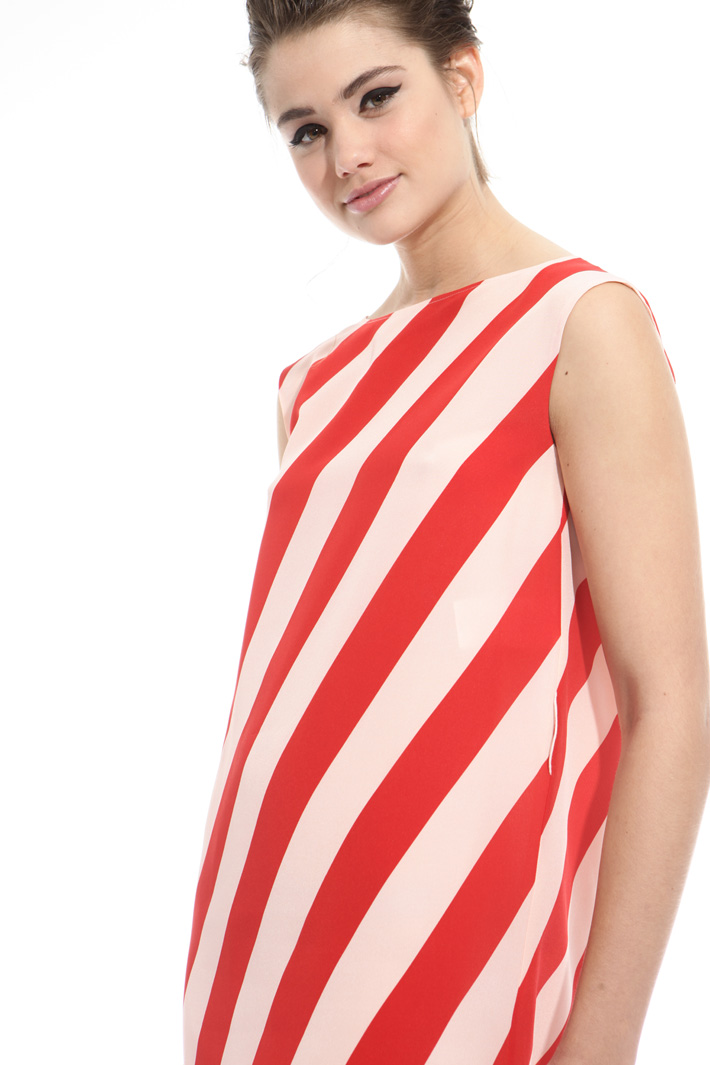 Crepe de chine tunic dress Intrend Crepe de chine tunic dress Intrend