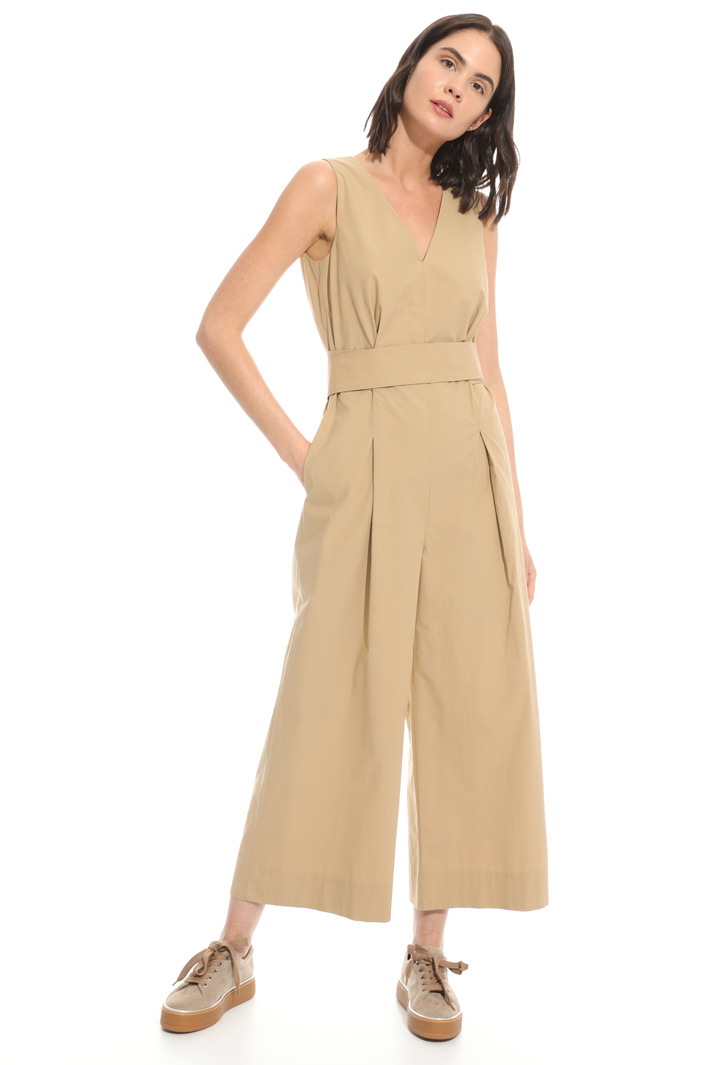 Cropped poplin jumpsuit Intrend Cropped poplin jumpsuit Intrend