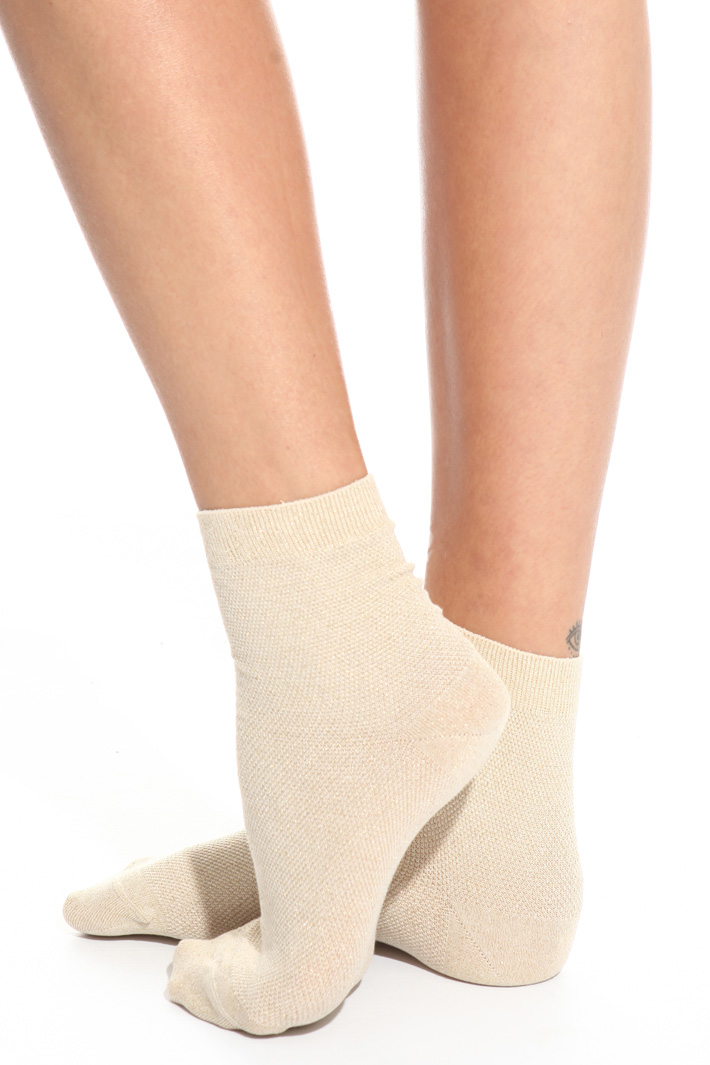Calzino in piquet lurex Intrend Calzino in piquet lurex Intrend