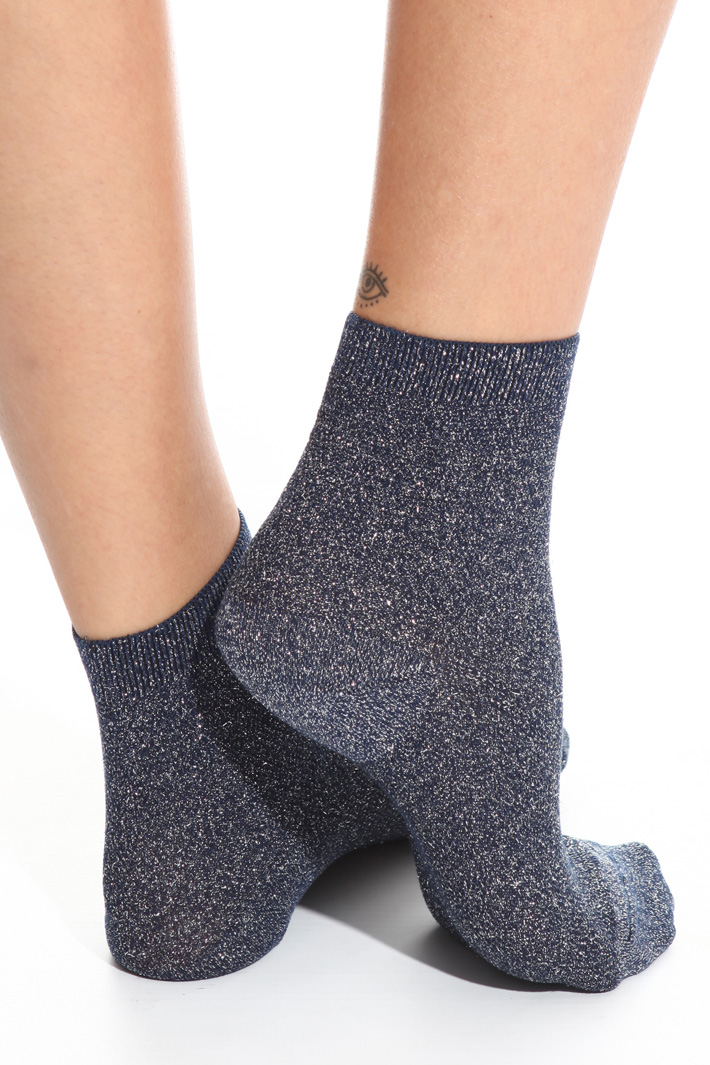 Calzino in piquet lurex Intrend Calzino in piquet lurex Intrend