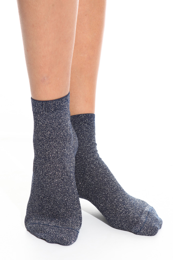 Calzino in piquet lurex Intrend Calzino in piquet lurex Intrend