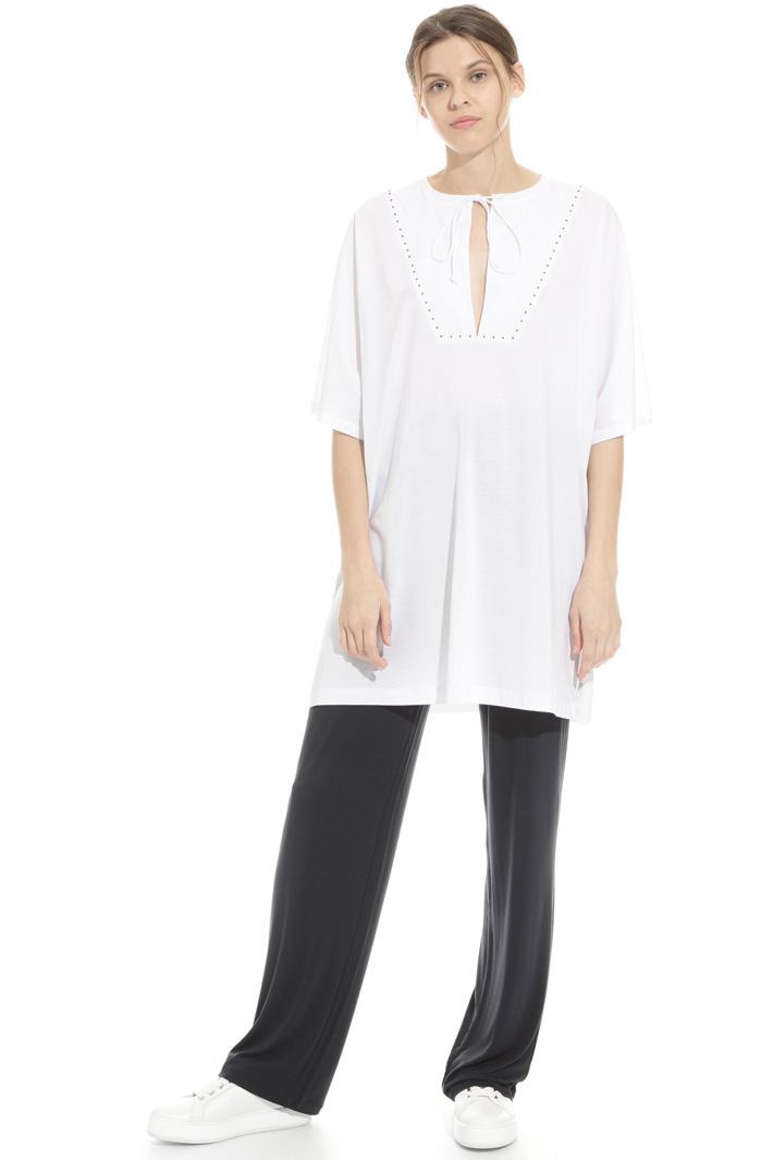 Cotton tunic with beads Intrend Cotton tunic with beads Intrend