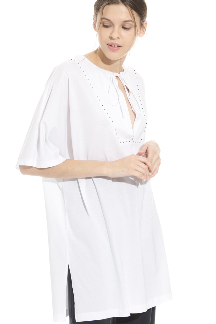 Cotton tunic with beads Intrend Cotton tunic with beads Intrend