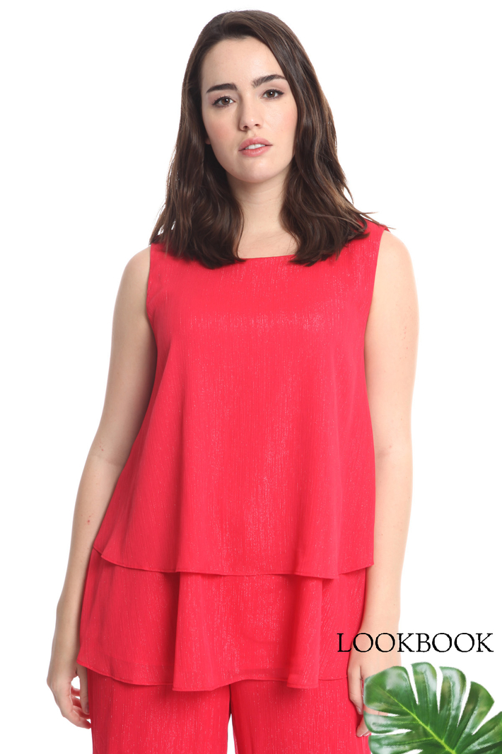 Top in creponne lurex Intrend Top in creponne lurex Intrend