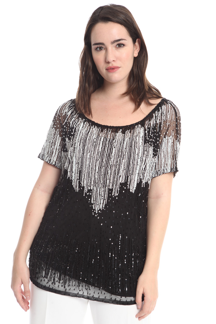 Top in tulle ricamato Intrend Top in tulle ricamato Intrend