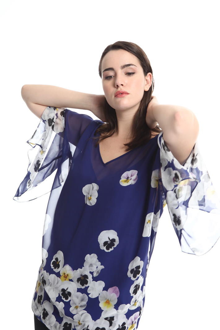Casacca in georgette di seta Intrend Casacca in georgette di seta Intrend
