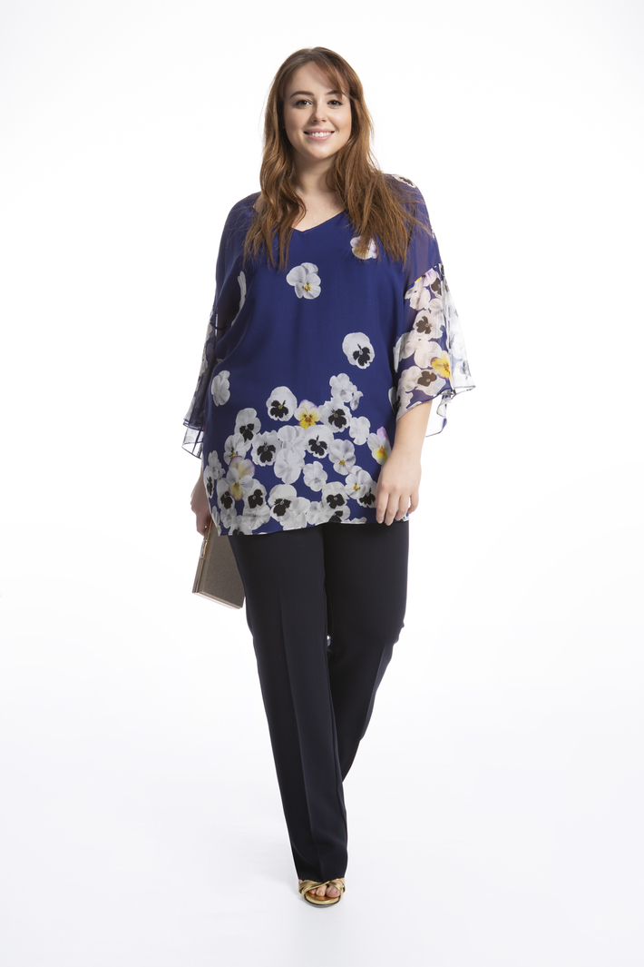 Casacca in georgette di seta Intrend Casacca in georgette di seta Intrend