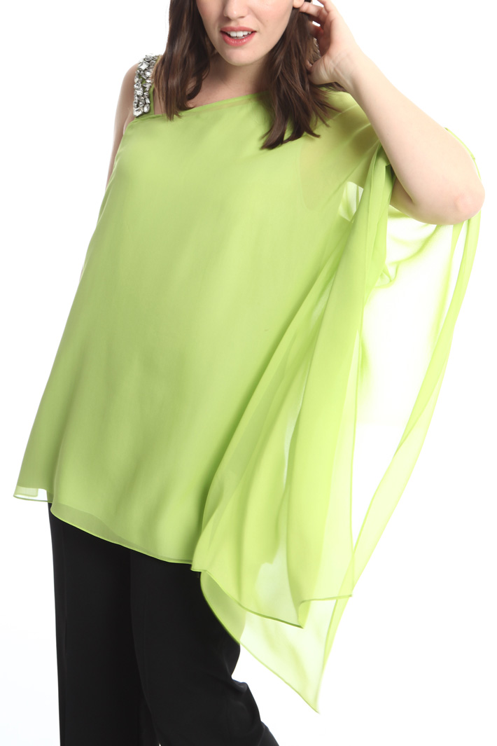 Blusa monospalla in seta Intrend Blusa monospalla in seta Intrend