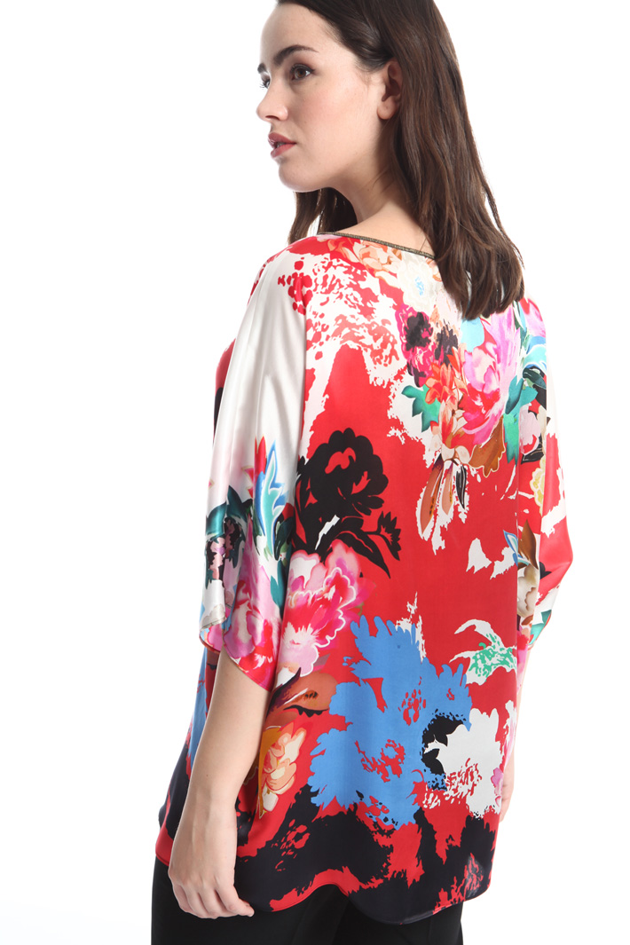 Blusa in raso di seta stampato Intrend Blusa in raso di seta stampato Intrend