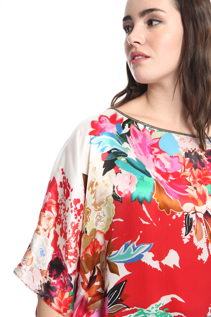 Blusa in raso di seta stampato Intrend Blusa in raso di seta stampato Intrend
