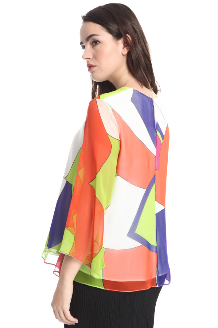 Blusa in georgette di seta Intrend Blusa in georgette di seta Intrend